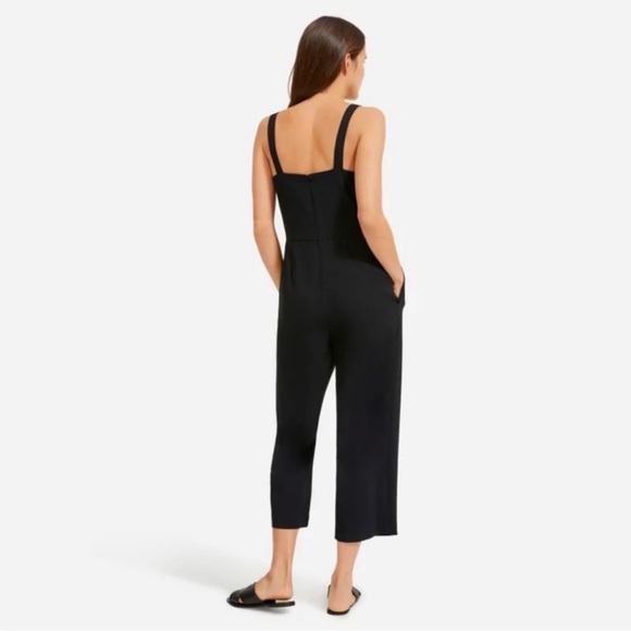 EVERLANE Japanese Go Weave Slip Jumpsuit Size 6 - Picture 3 of 14